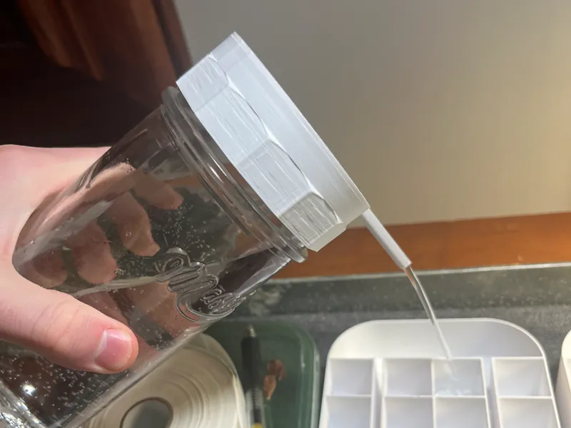 Mason Jar Lid Watering Can