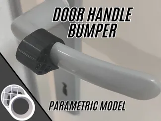 Parametric TPU Door Handle Bumper - Wall protector