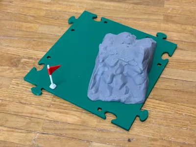Blank tile for Crawler Park with flag holes