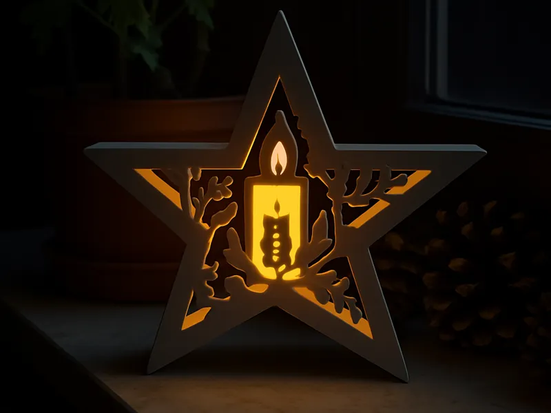Star Candle Holder – Decorative Lantern Christmas