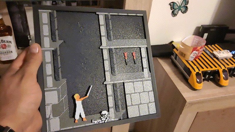 3D Retro Arcade Wallart Diorama Prince of Persia