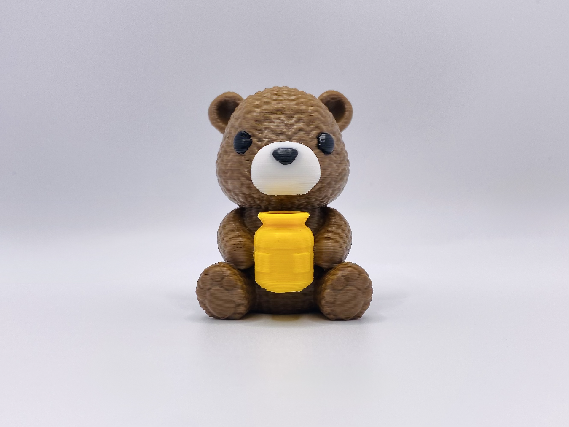 Knitted Bear with Honey