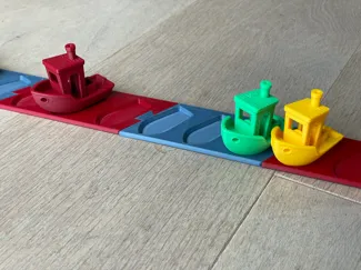 The ultimate modular Benchy display 30° angle