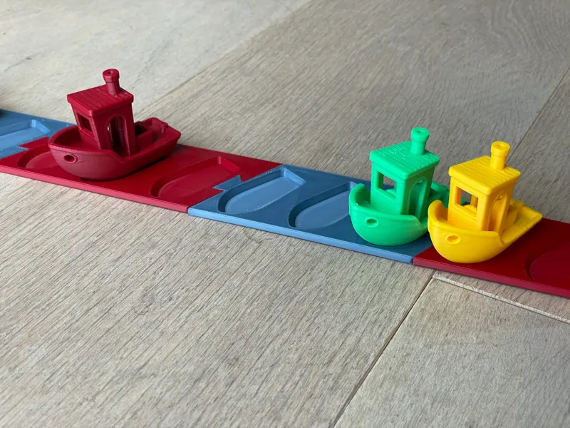 The ultimate modular Benchy display 30° angle