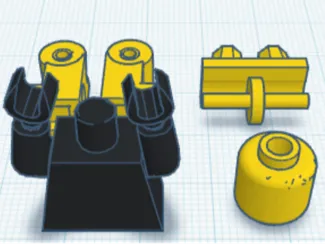 brick figure  (L3GO size) 