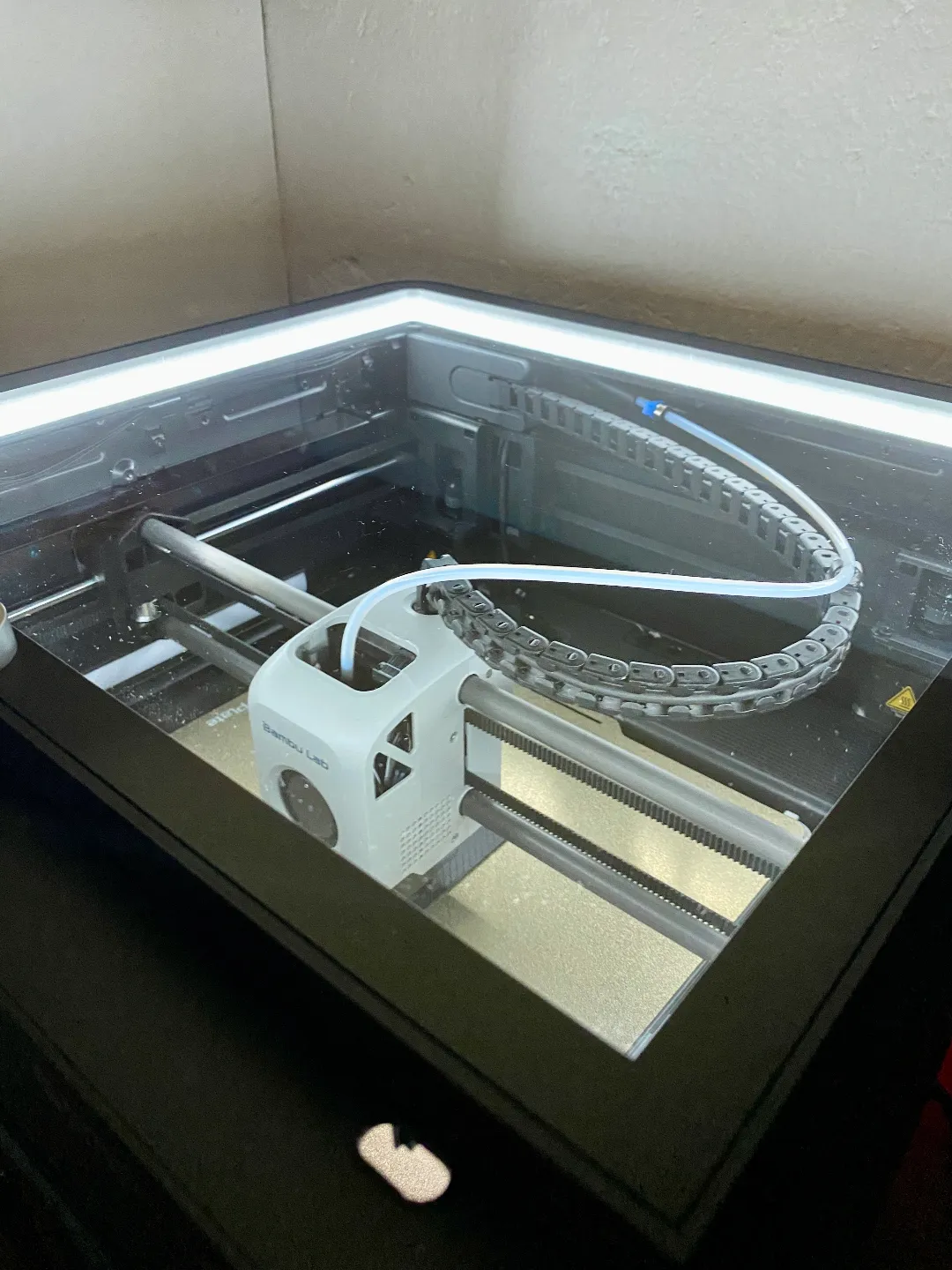Low Profile P1S/X1C/P1P Riser with Diffused LED view 3