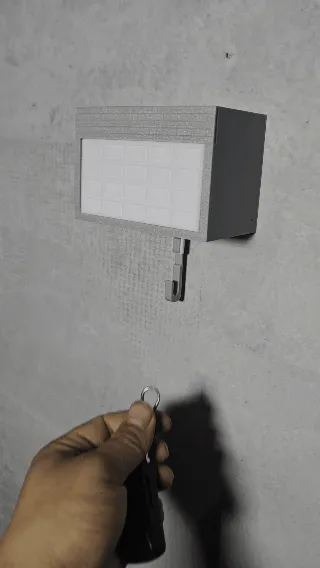 Car Garage Key Holder with Opening Door view 2