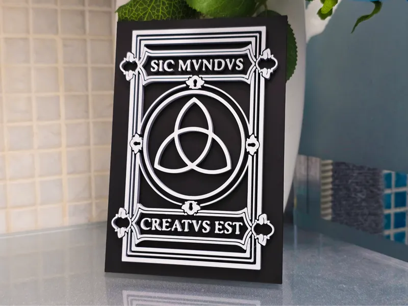 Targa "Sic Mundus Creatus Est" (DARK)