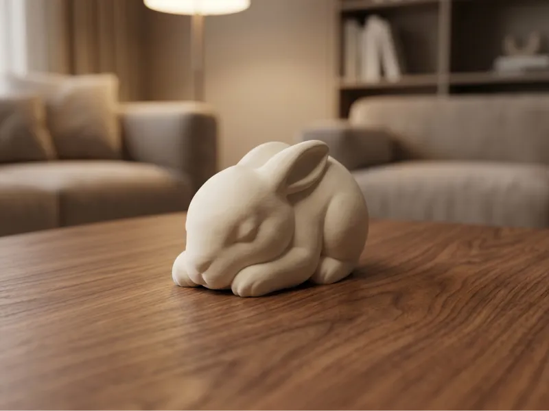 Cute Sleeping Rabbit - Resting Rabbit Shelf Decor