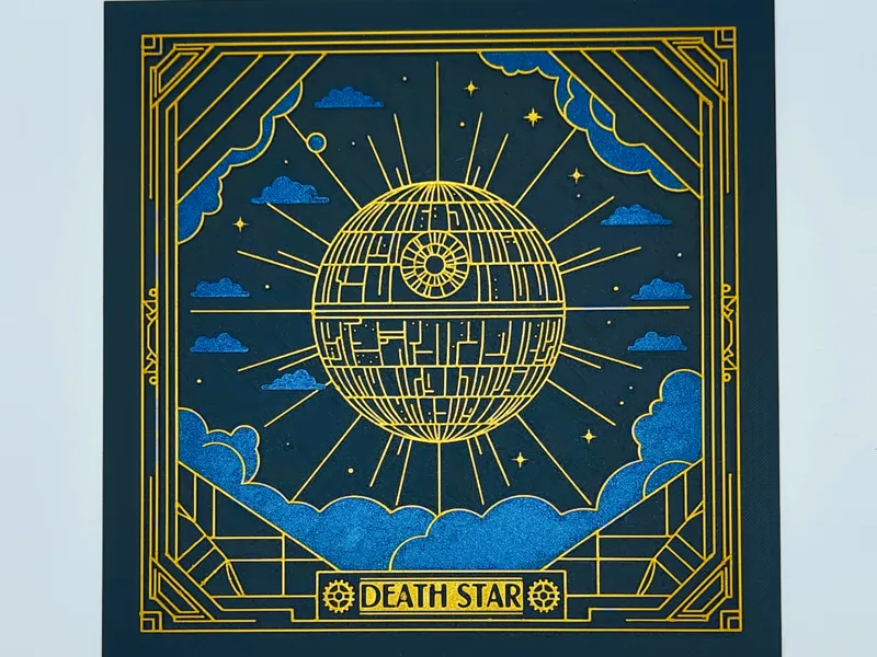 Star Wars - Death Star - Art Déco Stil