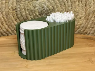 Modern Bathroom Organizer - Cotton Pads & Q-Tips