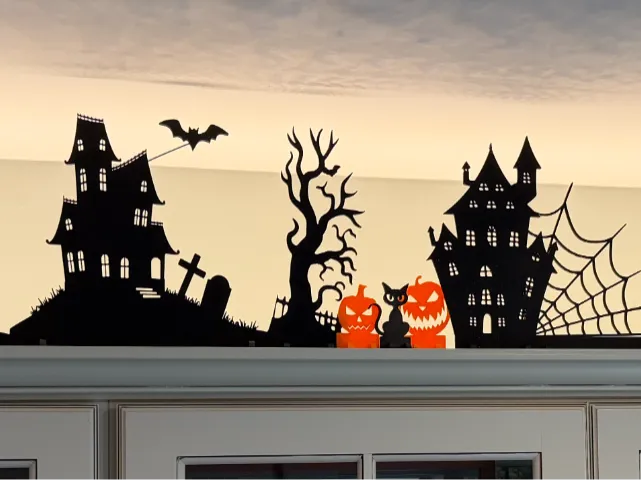 Cabinet Halloween Decorations
