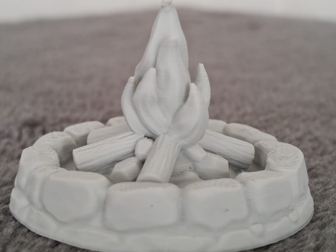 DnD campfire terrain prop