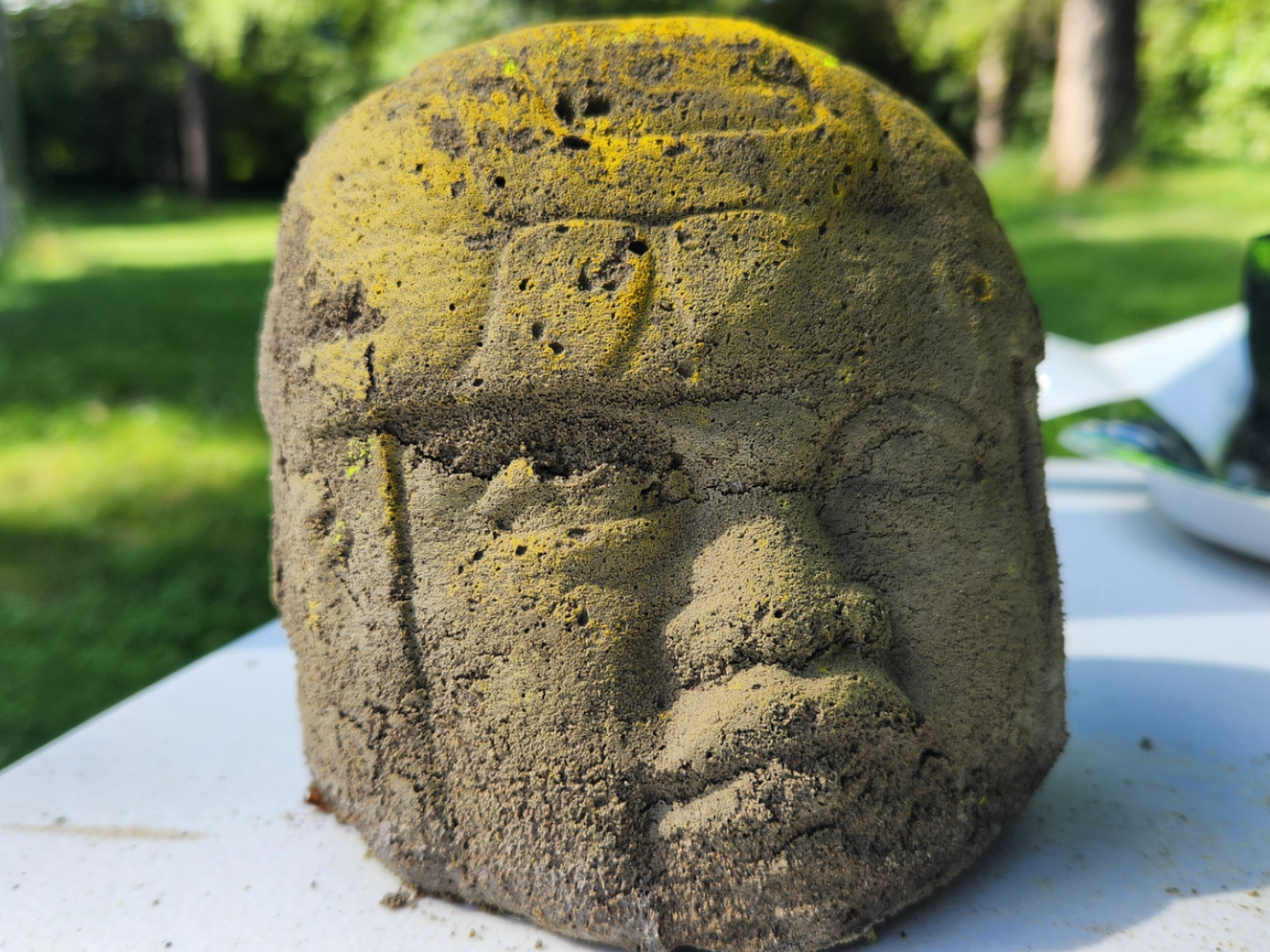 Concrete/cement Olmec Head
