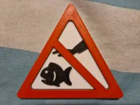 Pancarte humoristique pour aquarium — photo 2