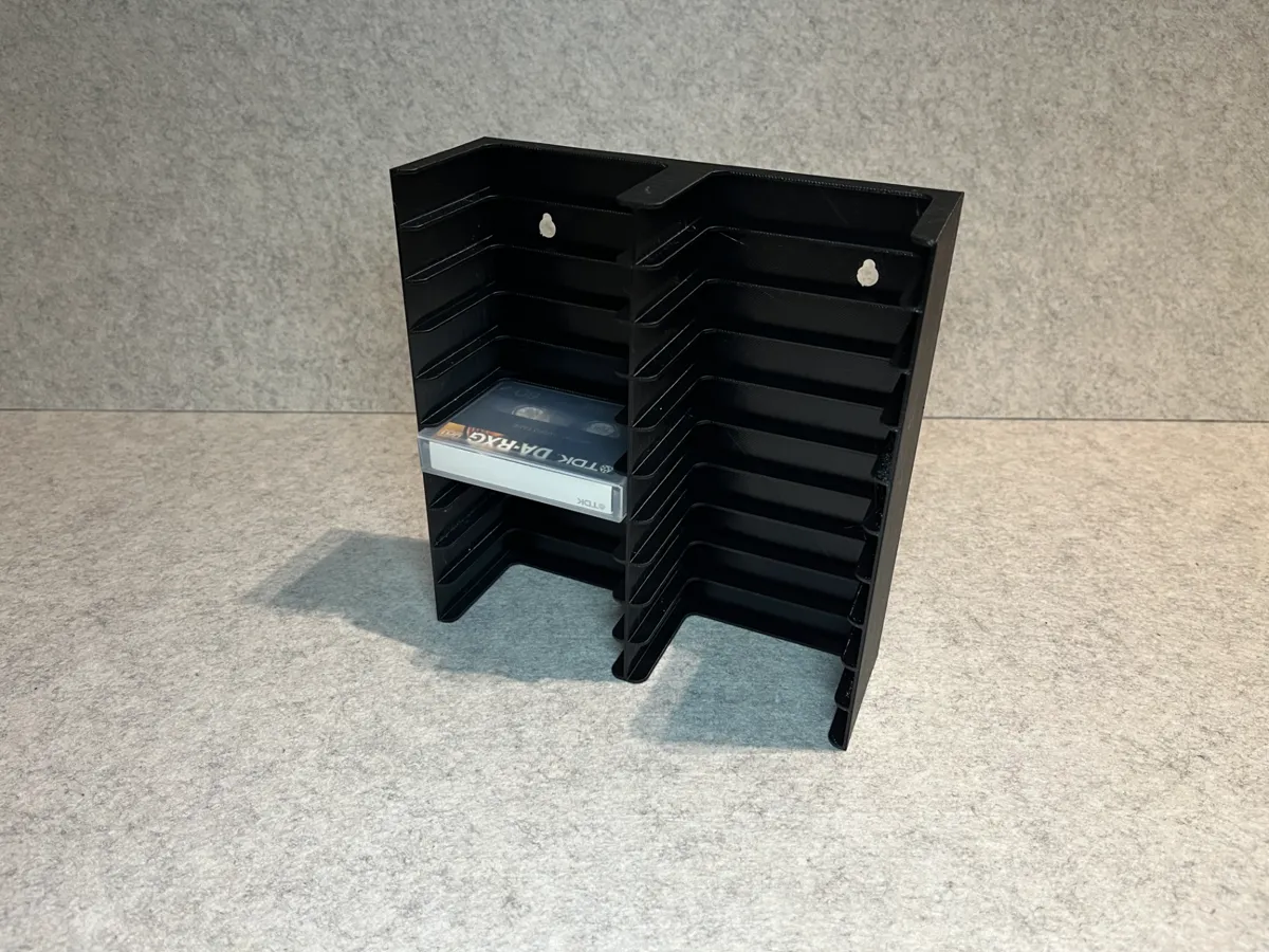 Wall holder for 20 DAT tapes cassettes - Free 3D Print Model - MakerWorld