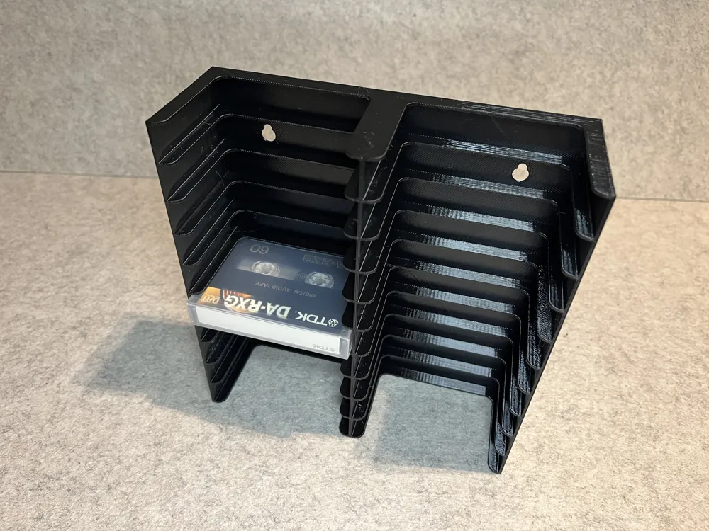 Wall holder for 20 DAT tapes cassettes - Free 3D Print Model - MakerWorld