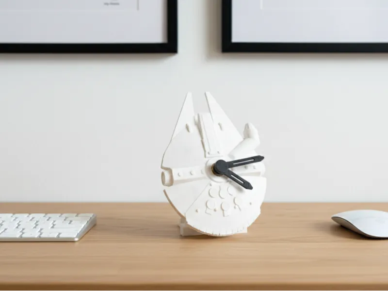 Falcon Dock Desk Clock
