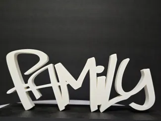 Family Graffiti Style Lettering