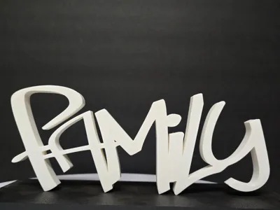 Family Graffiti Style Lettering