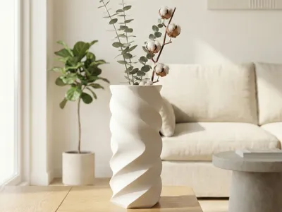 COUNTER SPIRAL VASE