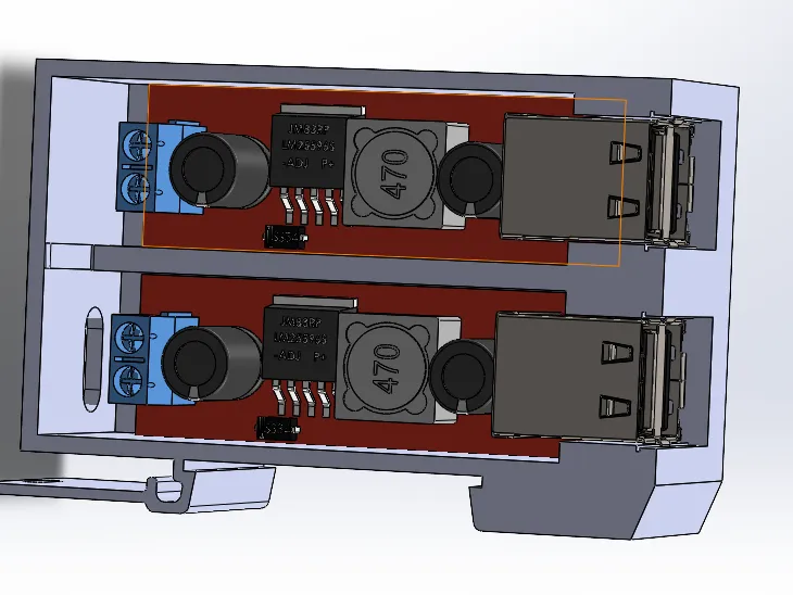 USB 5V DC PowerSupply for DIN Rail