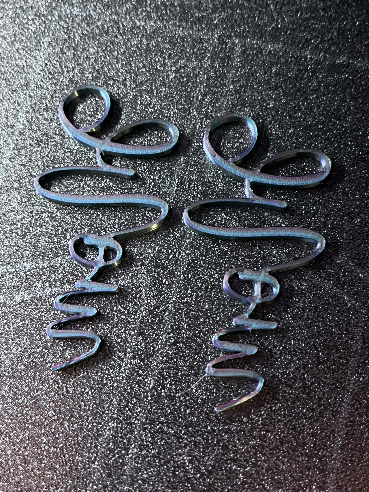 Mom Script Earrings - No AMS! Filament Fashion view 2