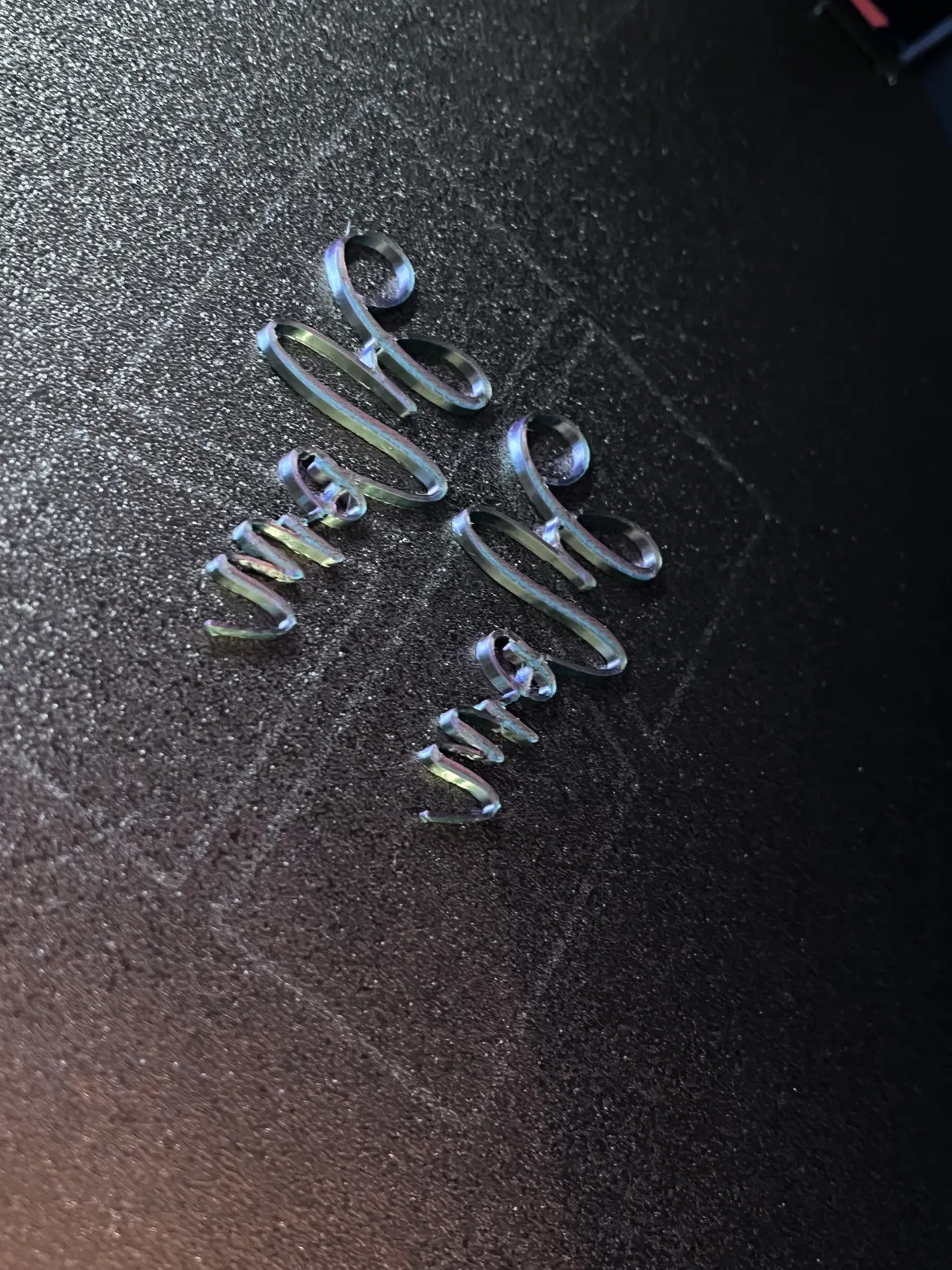 Mom Script Earrings - No AMS! Filament Fashion view 3