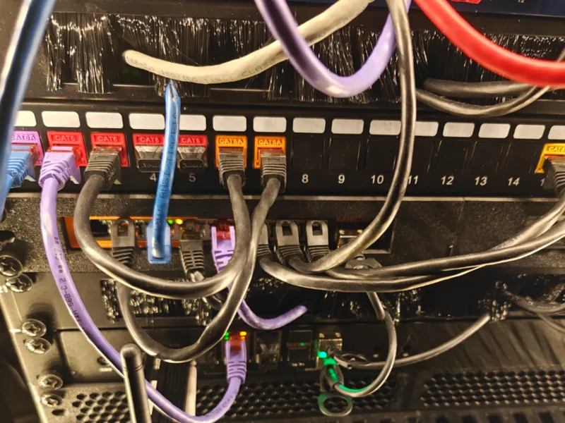 19" rack mount keeplink 8 port 2.5gbps switch