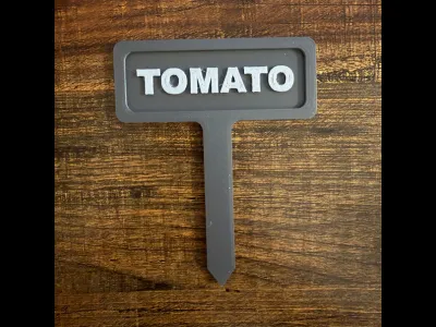 Tomato Garden Marker | 3D Print 3MF | Easy Print