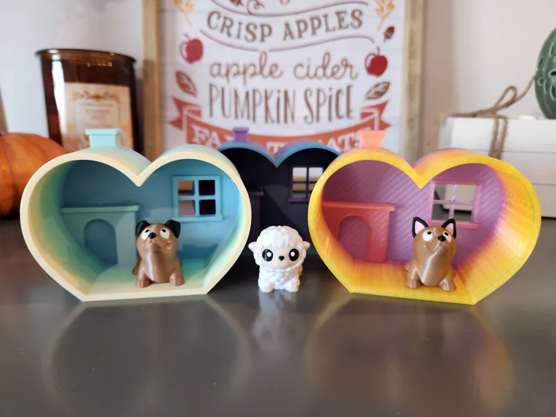 Heart-Shaped Pet House