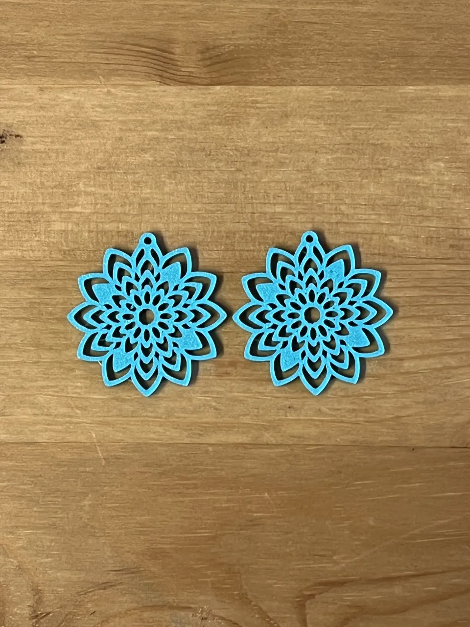 flower earrings view 2