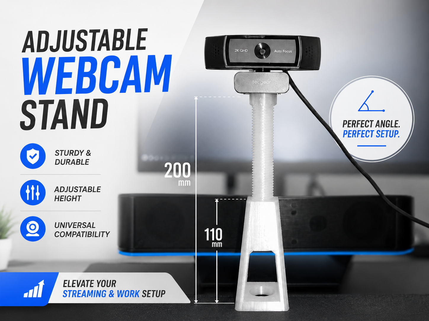 Webcam Stand (Adjustable)