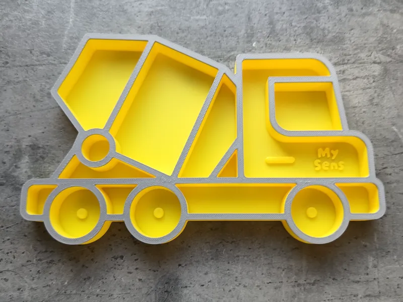 Concrete mixer truck - Sensory dump