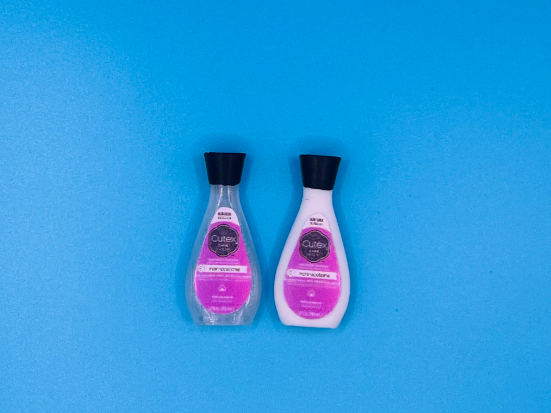 Dollhouse Miniature Nail Polish Remover Bottle