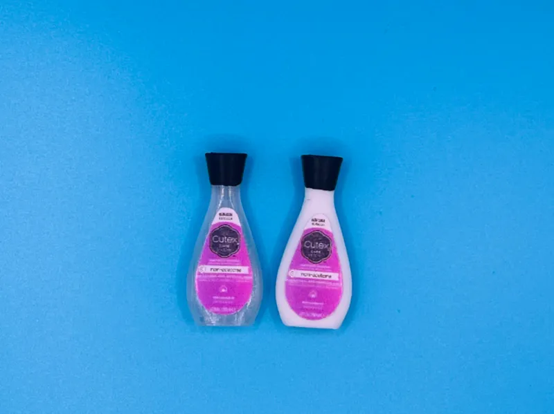 Dollhouse Miniature Nail Polish Remover Bottle