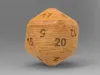 Twenty-sided die, 0.16mm layer, 2 walls, 15% infill