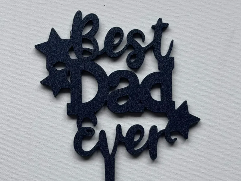 Fathers Day Cake Topper - Best Dad Ever