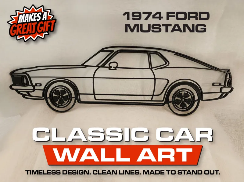 1974 Ford Mustang Classic Wall Art