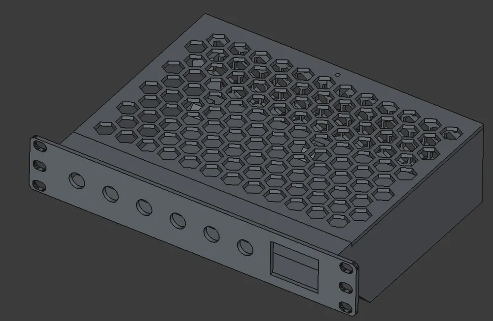 10 Inch Rack - Large Enclosure for Bottom of Rack - Free 3D Print Model ...