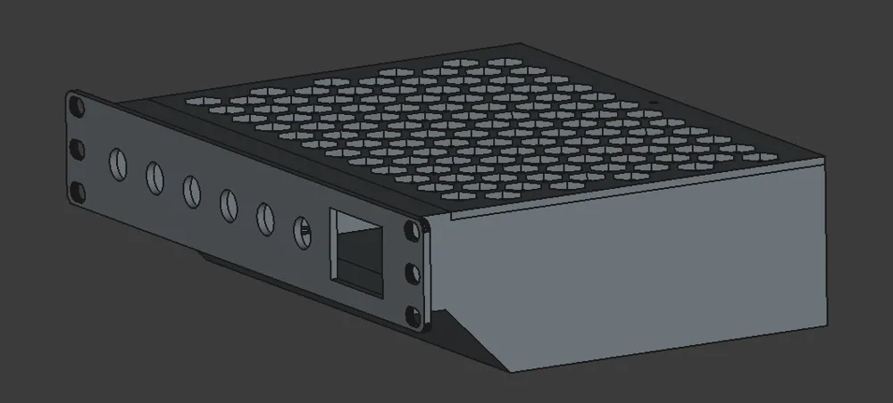 10 Inch Rack - Large Enclosure for Bottom of Rack - Free 3D Print Model ...