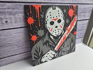 Cuadro decorativo en 3D: Jason Vorhees - Horror HueForge — vista de referencia 4