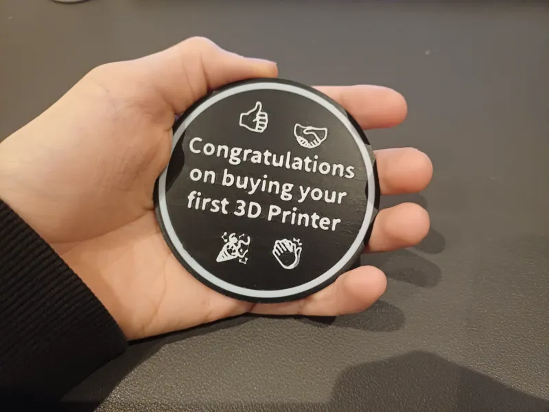 The 3D Printing Newbie Trophy, Achievement Coin