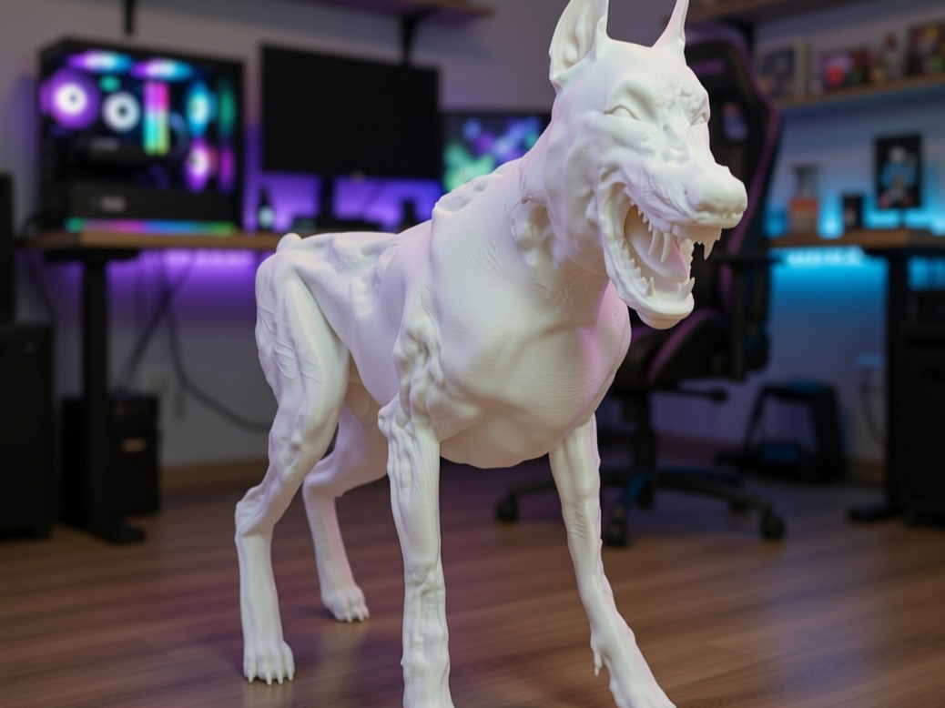 LIFE SIZE CERBERUS MA39 Resident Evil 2 Bio-Weapon