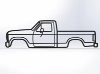 Déco murale Ford F-150 1980-1986 Bullnose — photo 1