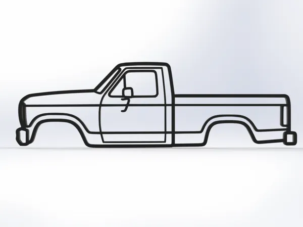 Déco murale Ford F-150 1980-1986 Bullnose