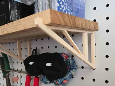6" Pegboard Shelf Bracket