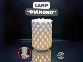 "Diamond" Lamp – Geometry meets Glow