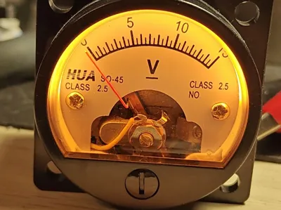 SO45 analog meter backlight by led filament