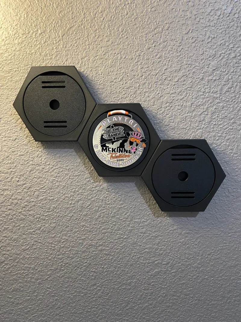 Hexagon "honeycomb" Race Medal Display